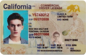 Fake California CDL