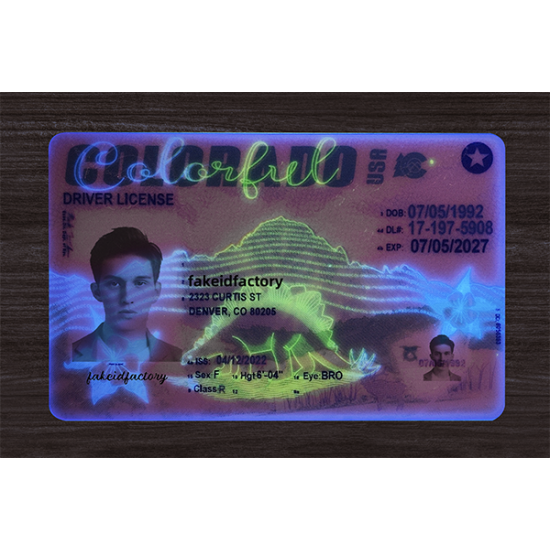 COLORADO FAKE DRIVER LICENSE