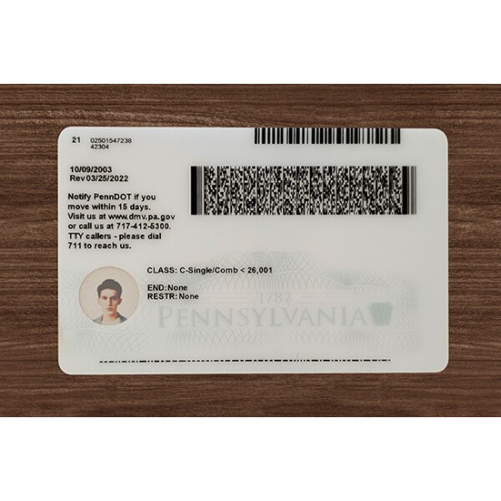 PENNSYLVANIA FAKE ID(2025 VERSION)