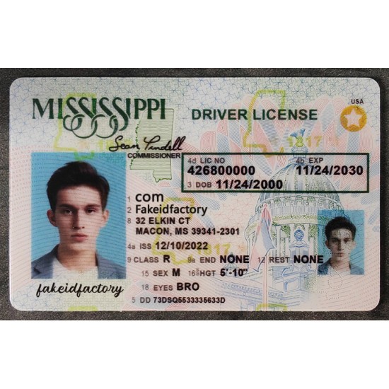 mississippi id card,Scannable Ids cards for sale