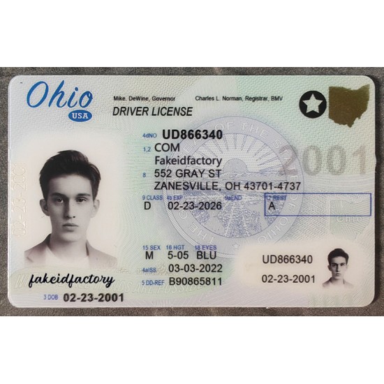 fake ohio id,novelty ids